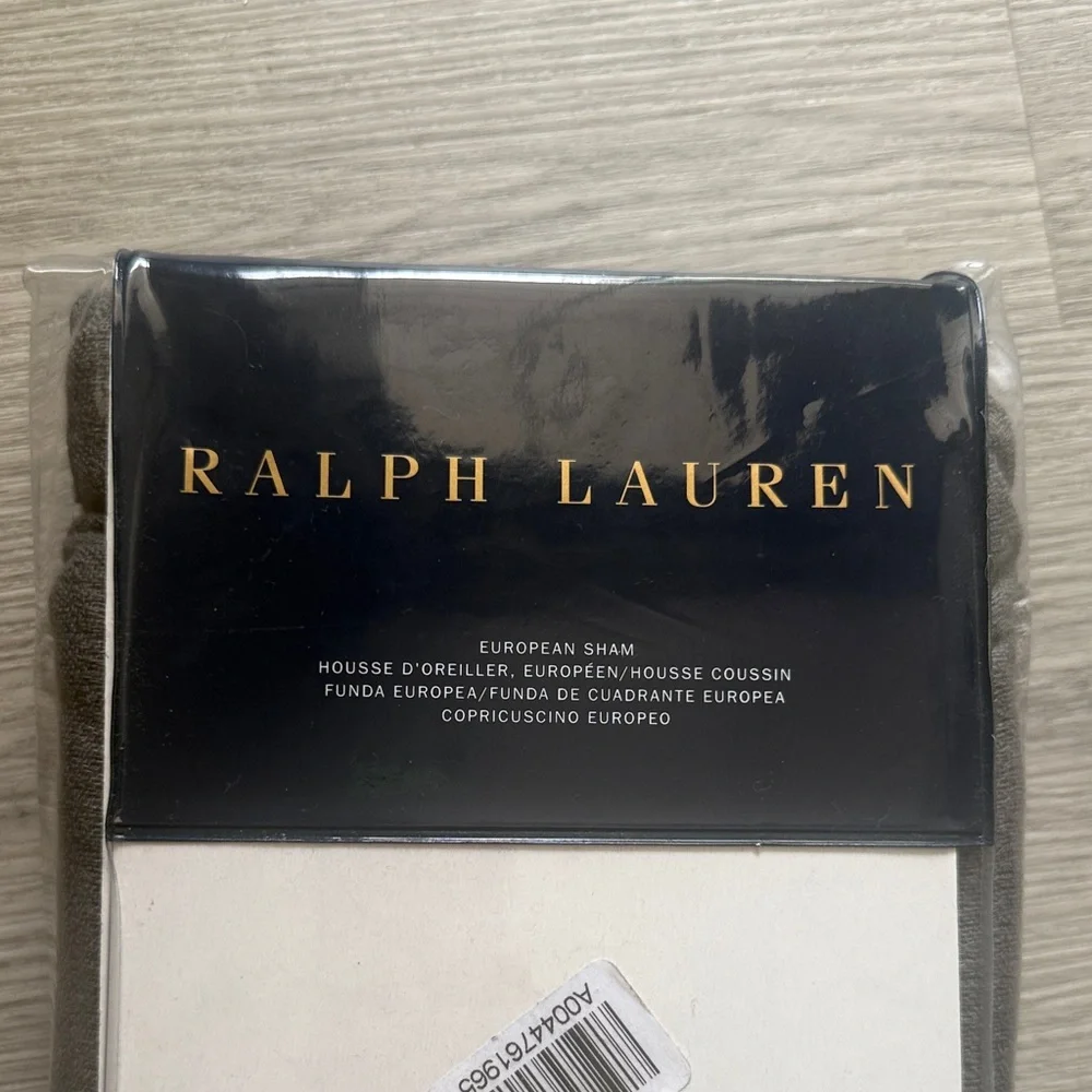 Ralph Lauren Gray European One Pillow Cover